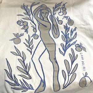 LANA DEL REY Urban Outfitters Super Rare Poetry Graphic White Tshirt Unisex XL - Picture 1 of 10