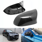 Pair Carbon Fiber Wing Rearview Mirror Cover Cap For BMW X3 F25 X4 F26 X5 F15 X6