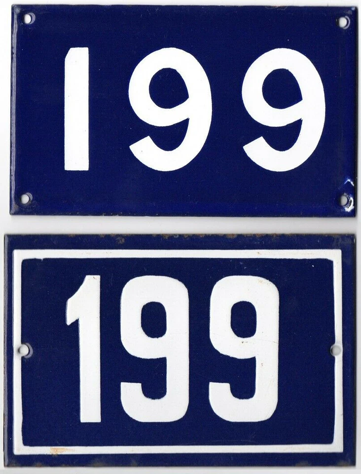 Placa placa placa placa placa parede rua porta porta casa francesa antiga número 199 661 - Imagem 1 de 1