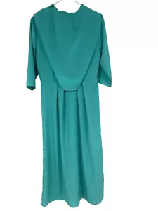 Amish Mennonite Cape Apron Dress Handmade Modest 34” Bust/30" Waist Green - Picture 1 of 14