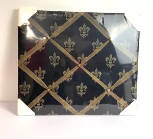 Fleur De Lis Bulletin Board New 18" x 21" - Picture 1 of 4