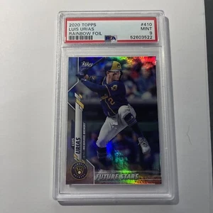 2020 Topps Rainbow Foil #410 Luis Urias Milwaukee Brewers Future Stars PSA 9 - Picture 1 of 2