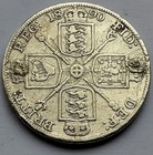1890 Queen Victoria Jubilee Head Double Florin ( Arabic 1 ) 925 Coin