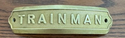 INSIGNIA SOMBRERO TREN TRAINMAN LECTURA STOCK ANTIGUO Foto 1 de 2