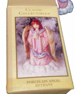 Vintage Porcelain Angel Figurine Bethany – Hand Painted Christmas Collectible - Picture 1 of 14
