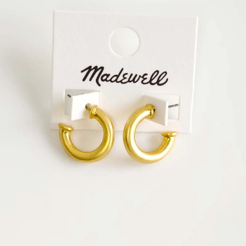 20mm MadeWell Minimalist Hoop Earrings Gift Vintage Women Party Vacation Jewelry - Imagem 1 de 1