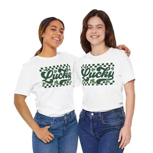 Lucky Unisex Jersey Short Sleeve Tee - Picture 1 of 23