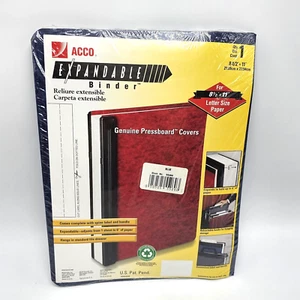 Acco Pressboard Expandable Binder Blue Letter Size 8.5 x 11" 55260 hanging - Picture 1 of 5