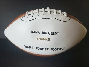 1990's Wake Forest Team Signed Football Thanking Dana Mc Guirt - Picture 1 of 12