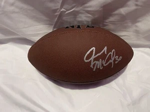 New England Patriots JASON MCCOURTY Signed NFL Football - Picture 1 of 1