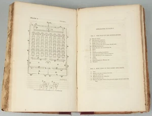 William ALCOTT design school houses BOSTON 1832 American Institute Instruction - Imagen 1 de 16