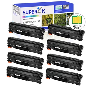 8PK CF283X 83X Toner For HP LaserJet Pro MFP M225dn M225dw M225rdn M201dw M201n - Afbeelding 1 van 24