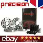 Precision Wheel Spacers 20mm,Black Bolts & Locks For Seat Altea -2 Pairs