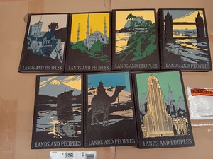 Lands And Peoples 1963 Grolier Society Complete Set 7 Volumes Hardcover Vintage - Foto 1 di 22