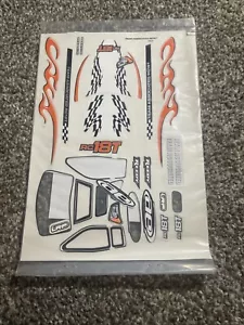 Team Associated Body Decal Set and Mask Rc18t 1/18th Scale Rc 21069 - Picture 1 of 1