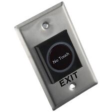 Black Infrared Sensor Switch Button Plactic Push To Exit Button  Electrician