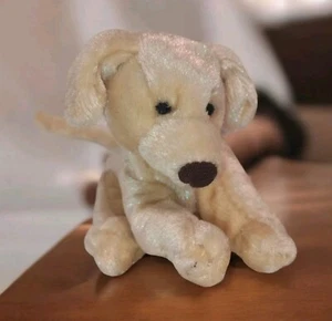 VTG 2001 Animal Alley Toys R Us McDonalds Mini Plush Golden Retriever Dog 3.5" - Picture 1 of 11