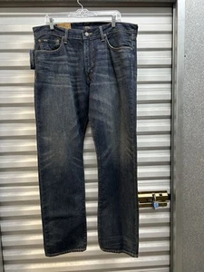 Jeans Polo Ralph Lauren uomo The Hampton relaxed gamba dritta blu 36x34 nuovi con etichette - Foto 1 di 19