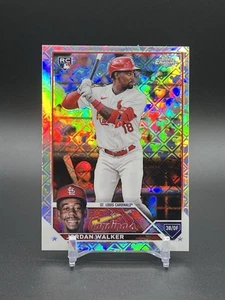 2023 Topps Chrome Logofractor Jordan Walker RC Rookie #209 Cardinals - Picture 1 of 2