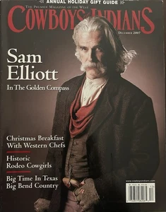 Cowboys & Indians Magazine (Dec 2007) Sam Elliott - The Golden Compass - Picture 1 of 1