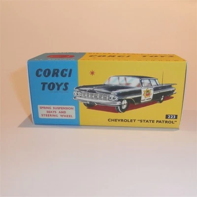 Corgi Toys  223 Chevrolet Impala State Patrol Repro Box - Image 1 of 4
