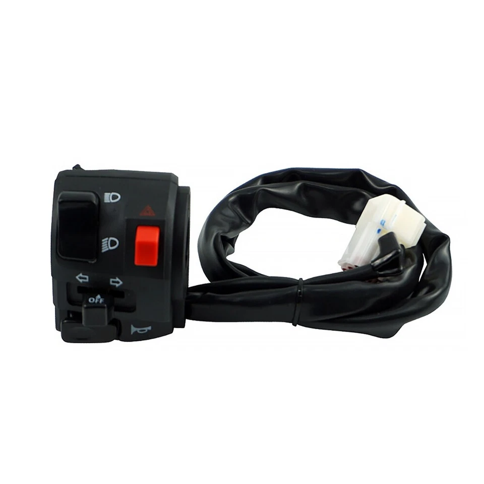 Interruptor de control de manillar izquierdo para motocicleta de 7/8" interruptor de lámpara de parada de arranque Foto 1 de 4