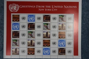 2006 Personalized Stamps - Greeting from the UN Full Sheet - New York - MNH - Picture 1 of 1