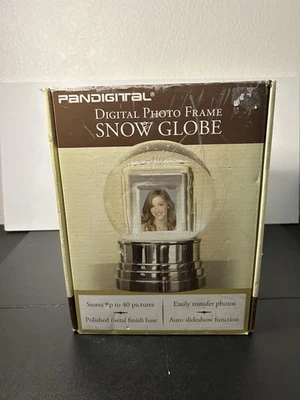 Pandigital Digital 1.8" Photo Frame Snow Globe Brand New - Image 1 of 4
