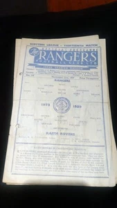 1959/60 Rangers V Raith Rovers Scottish League - Picture 1 of 1