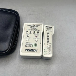 Testeur de câble réseau amélioré et terminateur TENMA 72-6268A dans étui à fermeture éclair - Photo 1/15