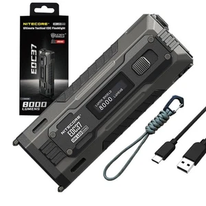 Nitecore EDC37 Ultimate Tactical EDC Taschenlampe: Doppelte Leistung - 8.000 Lumen - Bild 1 von 12