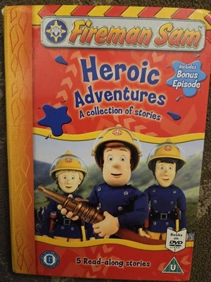 FIREMAN SAM HEROIC ADVENTURES DVD 5 STORY BOOKS ON DVD INC BONUS EPISODE KIDS  - Image 1 of 2