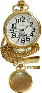 PT-186GG TASCHENUHR MIT KETTE - Bild 1 von 4