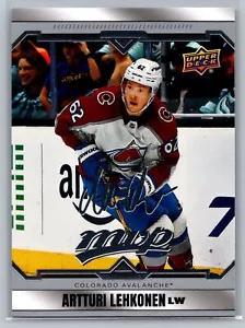 2024-25 Upper Deck MVP #217 Artturi Lehkonen Silver Script Colorado Avalanche - Picture 1 of 2