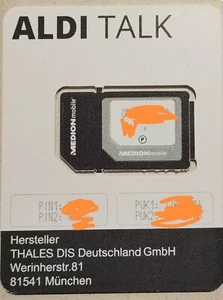 Prepaid SIM Karte mit Premium- Nummer - Aldi-Talk NEU inkl. 10 € 0163/3730590 - Bild 1 von 1