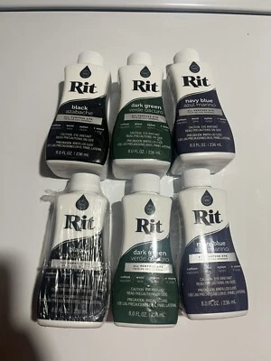 Tinte líquido multiusos Rit, negro, azul, verde - 8 oz Foto 1 de 4