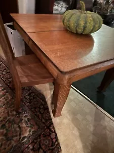 5 Leg Oak Table And Chairs - Picture 1 of 2