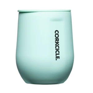 Corkcicle Neon Lights Stemless Insulated Wine Tumbler, Sun-Soaked Teal, 12oz - Picture 1 of 1