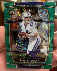 SAM EHLINGER RC 2021 SELECT CONCOURSE No Huddle GREEN #4/5 ROOKIE SSP Trikot # - Bild 1 von 2