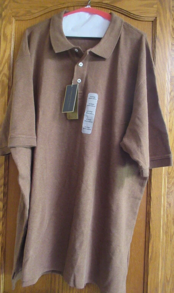 MENS  POLO SHORT SLEEVE SMART CASUAL SHIRT TOP  XXL  NWT - Image 1 of 1