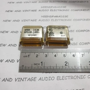 WIMA MP3-X2 0.33uF 330nF 250V AC M.PAPER EMI RFI SUPPRESSION CAPS! 2PCS - Picture 1 of 2