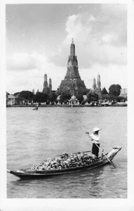 Postcard Burma Myanmar Temple of Dawn Wat Arun c. 1951 - Picture 1 of 2