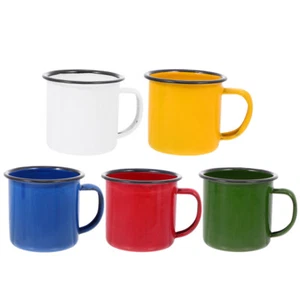 Cocoa Cup Latte Mug Campfire Coffee Mug Enamel Cup Mug - Picture 1 of 12