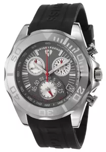 Swiss Legend Gray Dial 45mm Tungsten Watch - Swiss ETA Chrono Sapphire Crystal - Picture 1 of 15
