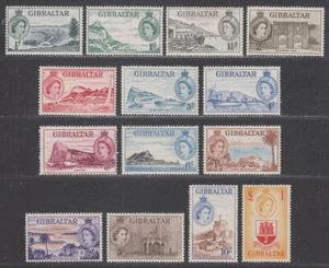 Gibraltar 1953 Queen Elizabeth II Set UM Mint SG145-158 cat £190 MNH - Picture 1 of 2