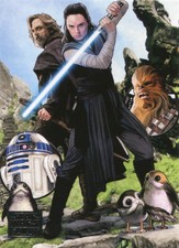 2018 Star Wars Galaxy BASE Trading Card #4 STUDENT BECOMES TEACHER