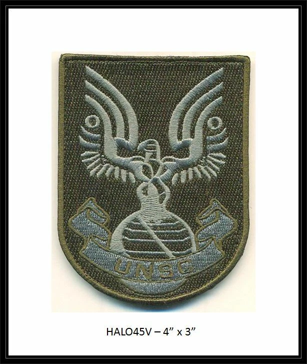 HALO TACTICAL OLIVE DRAB UNSG HOOK VEL-KRO PATCH - HALO45V - Image 1 of 1