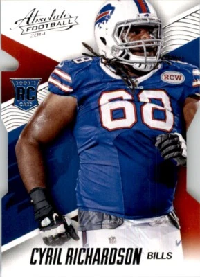 2014 Panini Absolute Die-Cut Rookie Cyril Richardson Buffalo Bills #105 - Image 1 of 2