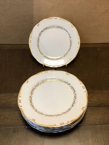 Harmony House Golden Lattice 6 3/4" Plates 3525 Set Of 6 - Picture 1 of 11