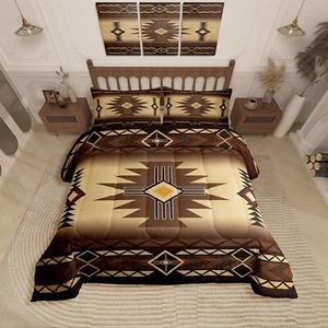 Southwest Comforter Set Queen Size,Geometric Aztec Tribal Pattern Bedding Set... - Picture 1 of 8